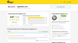 
                            9. zapptales.com Bewertungen & Erfahrungen | Trusted Shops