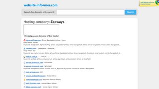 
                            9. Zapways at Website Informer