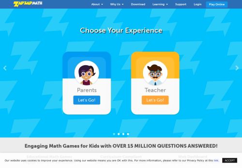 
                            3. Zapzapmath: Fun math games for kids grade K-6