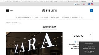 
                            9. Zara i center Field's - Tøj og Accessories - København S : rabatkoder ...