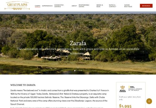 
                            9. Zarafa Camp – Great Plains Conservation