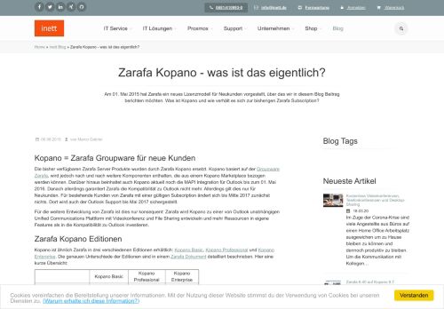 
                            12. Zarafa Kopano - inett GmbH