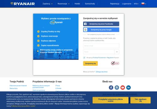 
                            3. Zarejestruj się - Ryanair