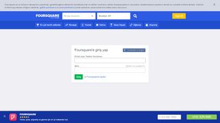 
                            4. Zaten bir hesabın var mı? Giriş yap - Foursquare