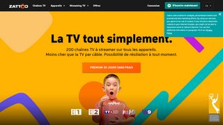 
                            5. Zattoo – TV live en streaming.