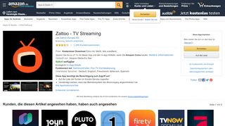 
                            11. Zattoo - TV Streaming: Amazon.de: Apps für Android