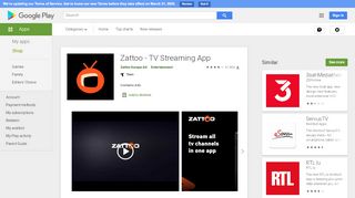 
                            9. Zattoo - TV Streaming App – Apps bei Google Play