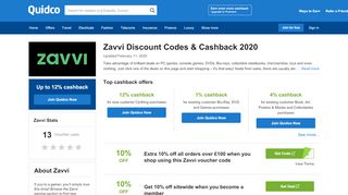 
                            8. Zavvi Cashback, Voucher Codes & Discount Codes | Quidco