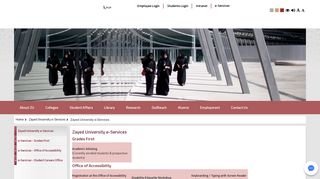 
                            4. Zayed University e-Services