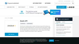 
                            12. Zazzle API | ProgrammableWeb