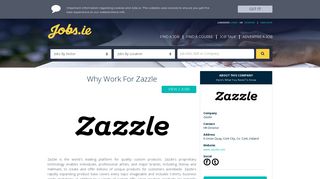 
                            8. Zazzle is hiring. Apply now. - Jobs.ie