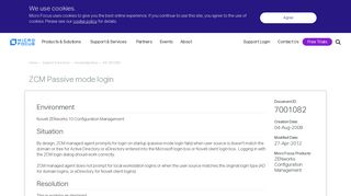
                            6. ZCM Passive mode login - Home | Micro Focus Blog