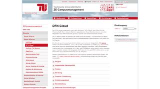 
                            6. ZE CM: DFN-Cloud - tubIT - TU Berlin