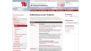 
                            2. ZE CM: E-Mail - TU Berlin