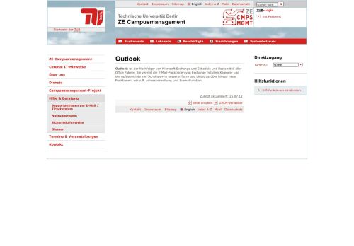
                            5. ZE CM: Outlook - TU Berlin