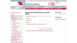 
                            5. ZE CM: tubCloud Sync-Client - TU Berlin