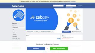 
                            8. Zebpay - Startpagina | Facebook