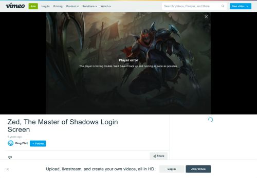 
                            11. Zed, The Master of Shadows Login Screen on Vimeo