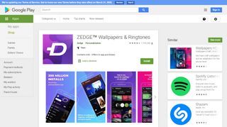 
                            4. ZEDGE™ Ringtones & Wallpapers – Apps on Google Play