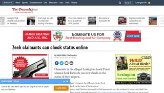 
                            11. Zeek claimants can check status online - The Dispatch