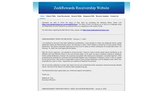 
                            1. ZeekRewards Receivership Website