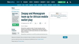 
                            13. Zeepay and Moneygram team up for African mobile wallet play