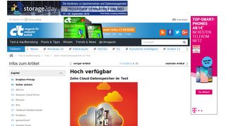 
                            11. Zehn Cloud-Datenspeicher im Test | c't Magazin - Heise