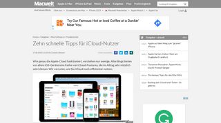 
                            12. Zehn schnelle Tipps für iCloud-Nutzer - Macwelt