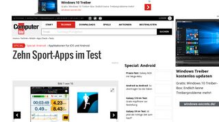 
                            11. Zehn Sport-Apps im Test - Bilder, Screenshots - COMPUTER BILD