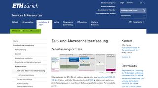 
                            2. Zeit- und Abwesenheitserfassung – Services & Ressourcen | ETH Zürich