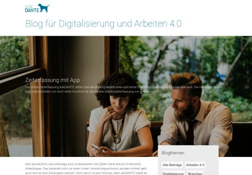 
                            6. Zeiterfassung mit App | askDANTE
