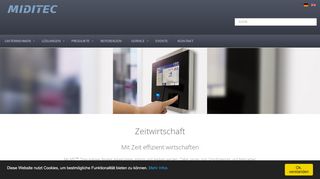 
                            2. Zeiterfassung mit MTZ ® Time - Miditec