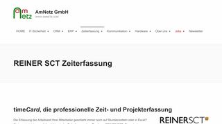 
                            10. Zeiterfassung mit timeCard von REINER SCT - AmNetz GmbH