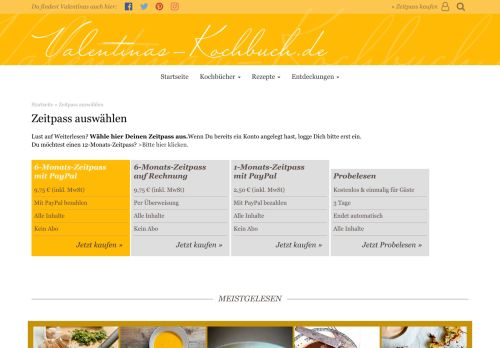 
                            5. Zeitpass auswählen • Valentinas-Kochbuch.de