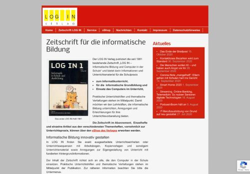 
                            3. Zeitschrift für die informatische Bildung - - LOG IN Verlag