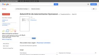 
                            6. Zeitschrift für die österreichischen Gymnasium ...: Supplementheft ...