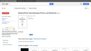 
                            11. Zeitschrift für internationales Privat- und Strafrecht