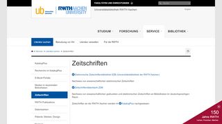 
                            4. Zeitschriften - RWTH AACHEN UNIVERSITY Universitätsbibliothek ...