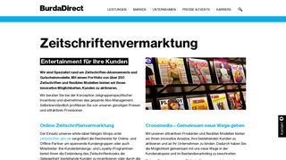 
                            4. Zeitschriftenvermarktung - BurdaDirect