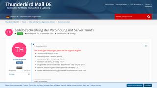 
                            7. Zeitüberschreitung der Verbindung mit Server 1und1 - Konten ...