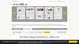 
                            7. Zeitungsarchiv Neue Deister-Zeitung