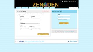 
                            9. Zen Den > Login Or Sign Up - secure-booker.com