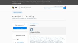 
                            4. Zen Network login | AVG