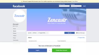 
                            11. Zencastr - About | Facebook