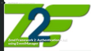 
                            3. Zend Framework 2: Authentication + Acl using EventManager | P0L0's ...