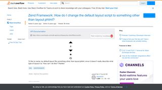 
                            1. Zend Framework: How do I change the default layout script to ...