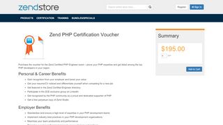 
                            9. Zend PHP Certification Voucher · Retail Portal