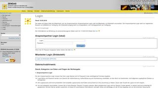 
                            12. ZENDAS Login (Datenschutz in der Hochschule)