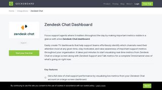 
                            11. Zendesk Chat Dashboard | Geckoboard