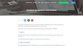 
                            9. Zendesk Integration in 4 Steps - ChannelReply